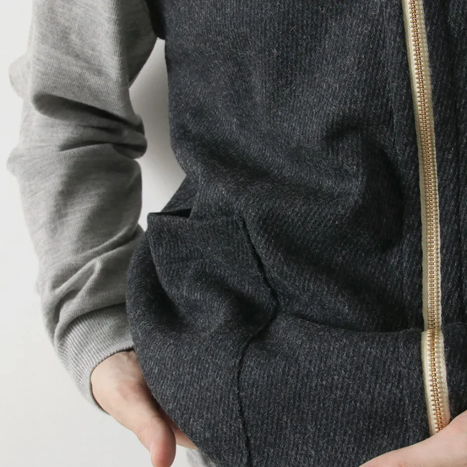 Vests^RE MADE IN TOKYO JAPAN / Wool Cashmere Kersey Crew Vest
