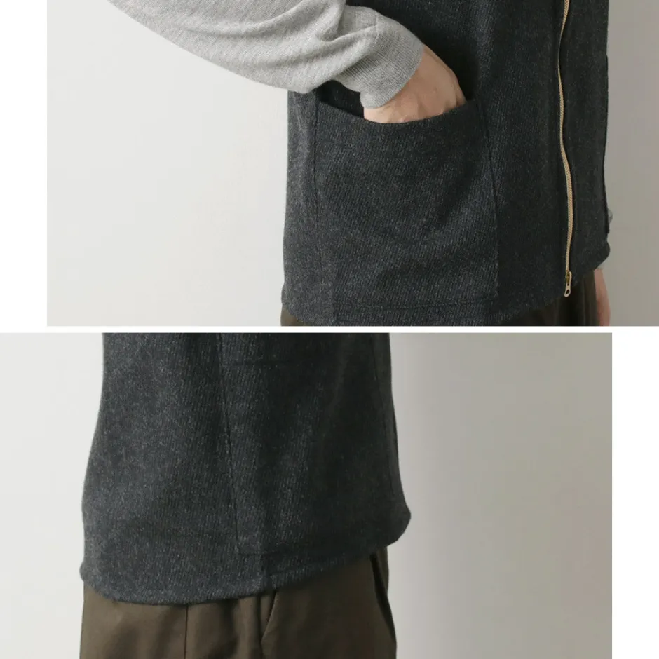 Vests^RE MADE IN TOKYO JAPAN / Wool Cashmere Kersey Crew Vest