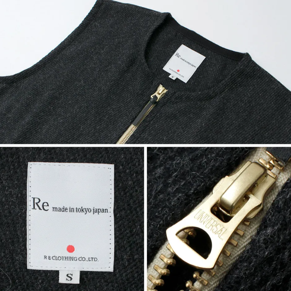 Vests^RE MADE IN TOKYO JAPAN / Wool Cashmere Kersey Crew Vest