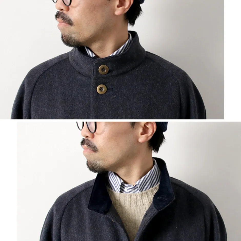 Coats^RE MADE IN TOKYO JAPAN / Wool Melton Stand Collar Coat