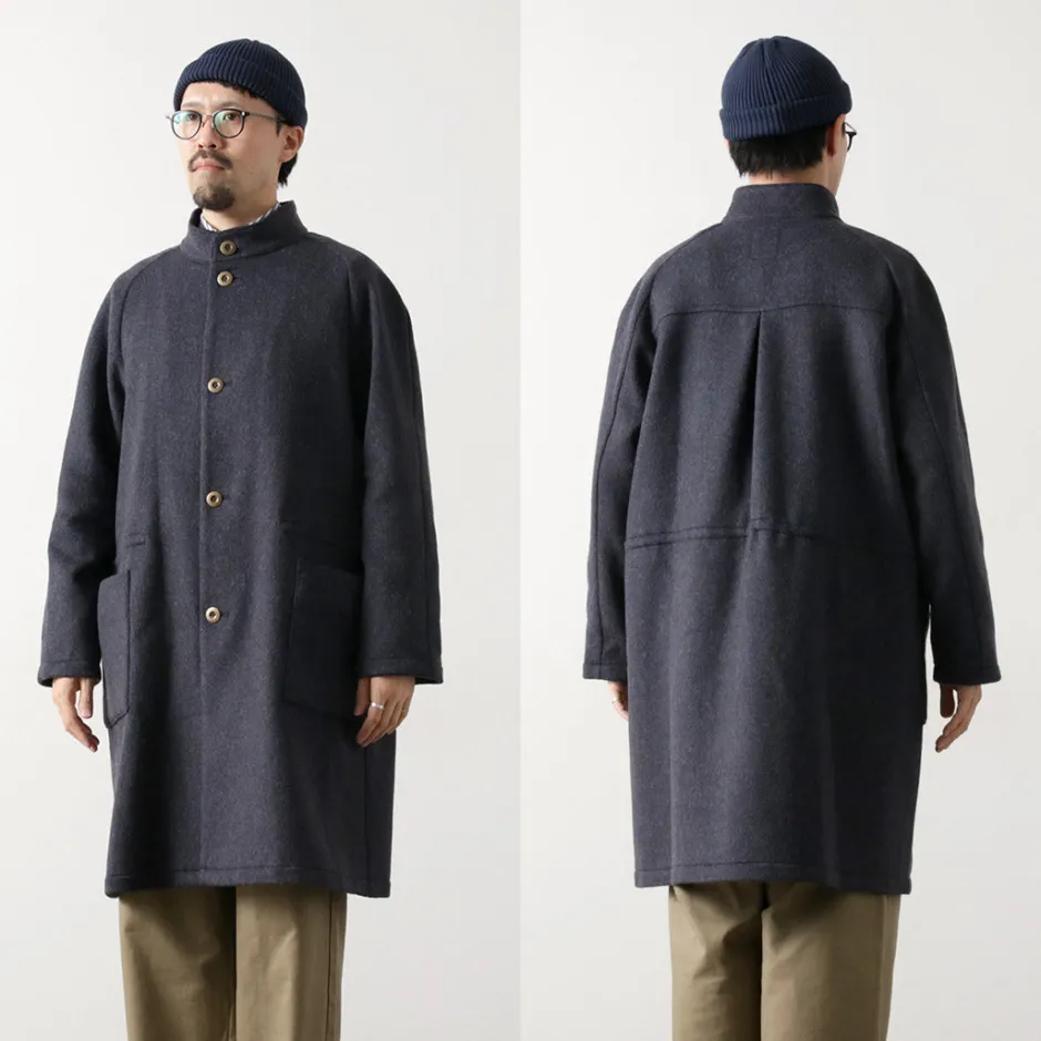 Coats^RE MADE IN TOKYO JAPAN / Wool Melton Stand Collar Coat