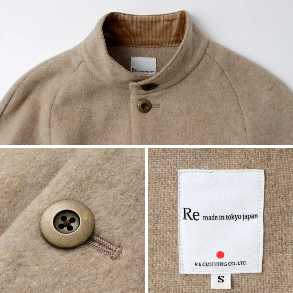 Coats^RE MADE IN TOKYO JAPAN / Wool Melton Stand Collar Coat