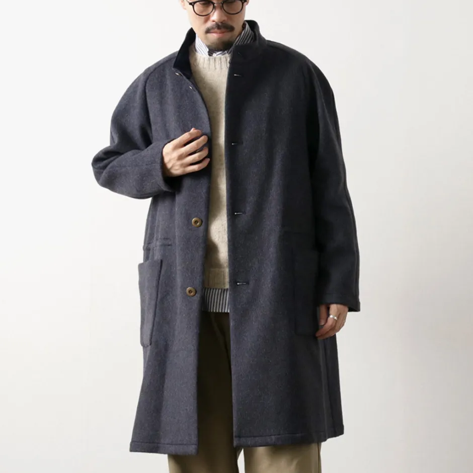 Coats^RE MADE IN TOKYO JAPAN / Wool Melton Stand Collar Coat