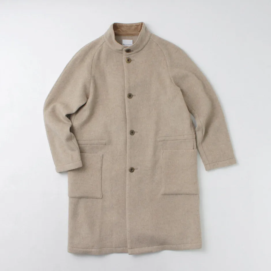 Coats^RE MADE IN TOKYO JAPAN / Wool Melton Stand Collar Coat
