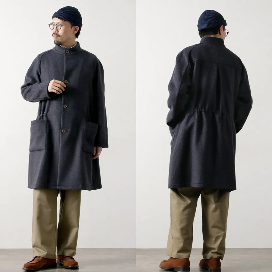 Coats^RE MADE IN TOKYO JAPAN / Wool Melton Stand Collar Coat