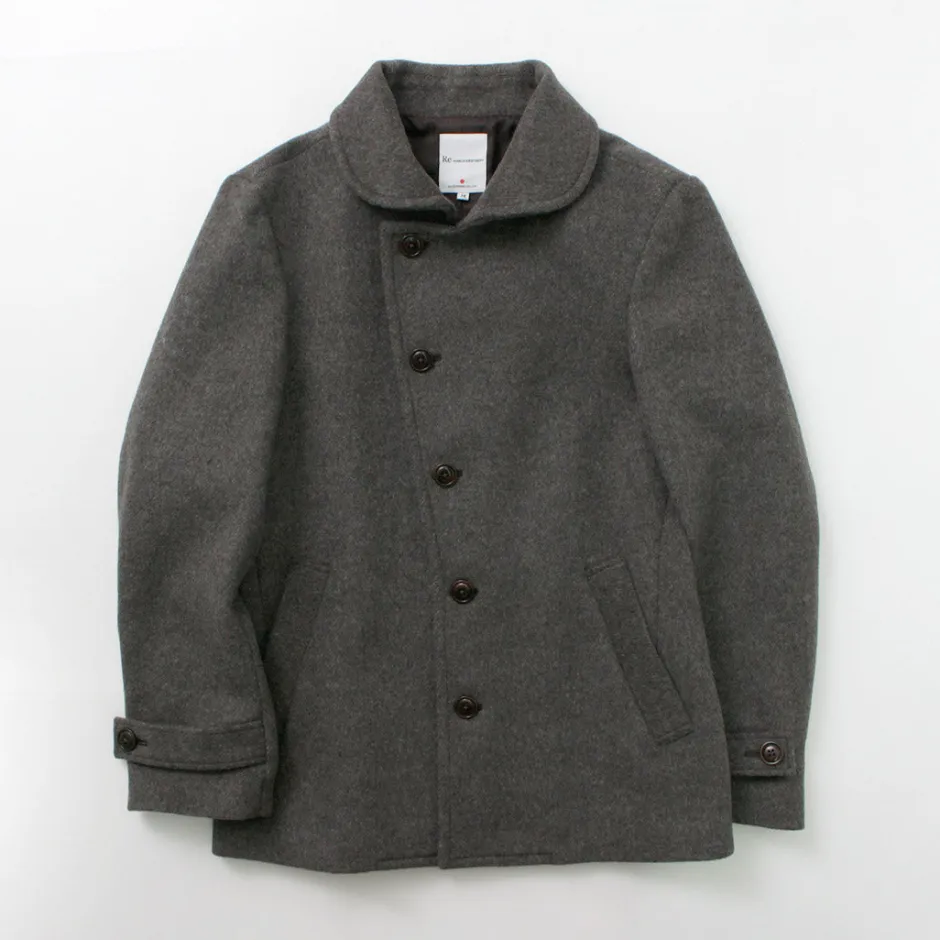 Coats^RE MADE IN TOKYO JAPAN / Wool Melton Stand Collar Pea Coat