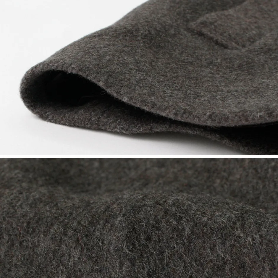Coats^RE MADE IN TOKYO JAPAN / Wool Melton Stand Collar Pea Coat