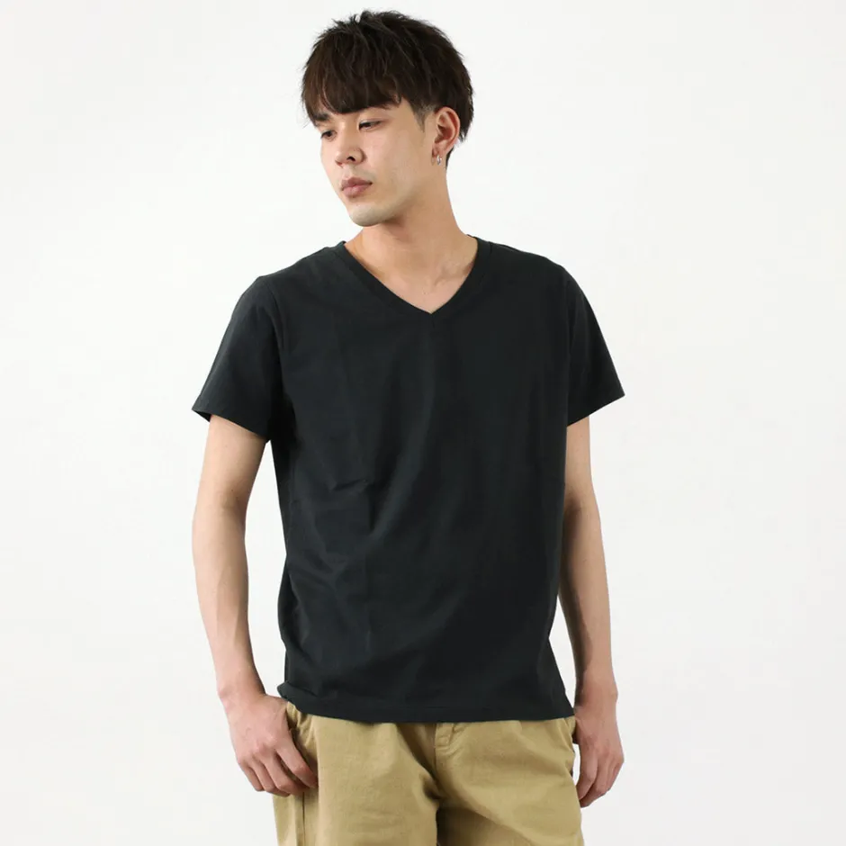 T-Shirts^REMI RELIEF / LW processed V-neck T-shirt