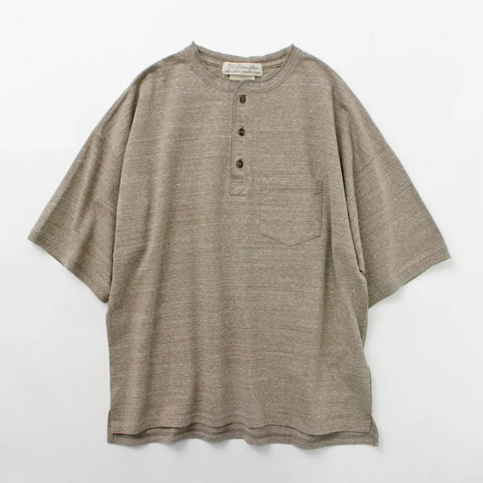T-Shirts^REMI RELIEF / Melange jersey short sleeve henley neck pocket T-shirt