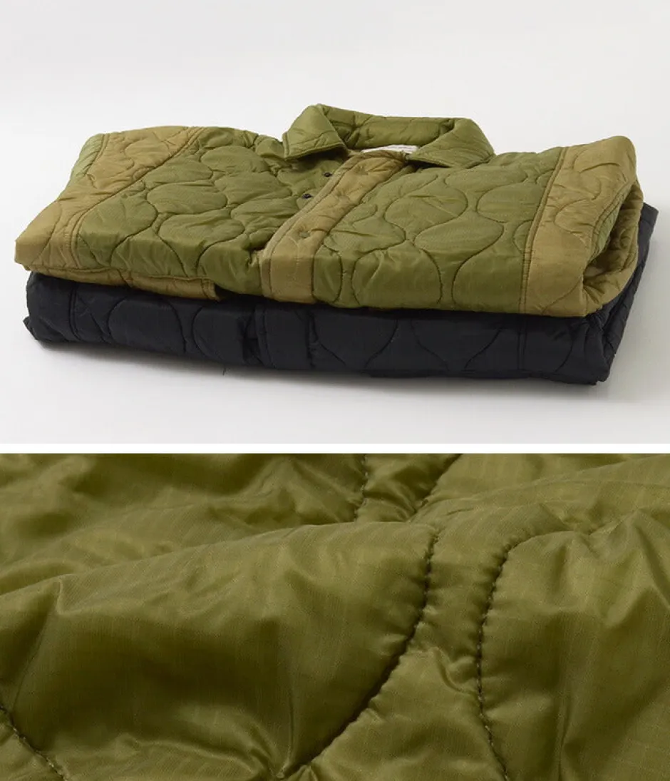 Jackets^REMI RELIEF / Military Ripstop Short Sleeve Quilted Shirt Jacket