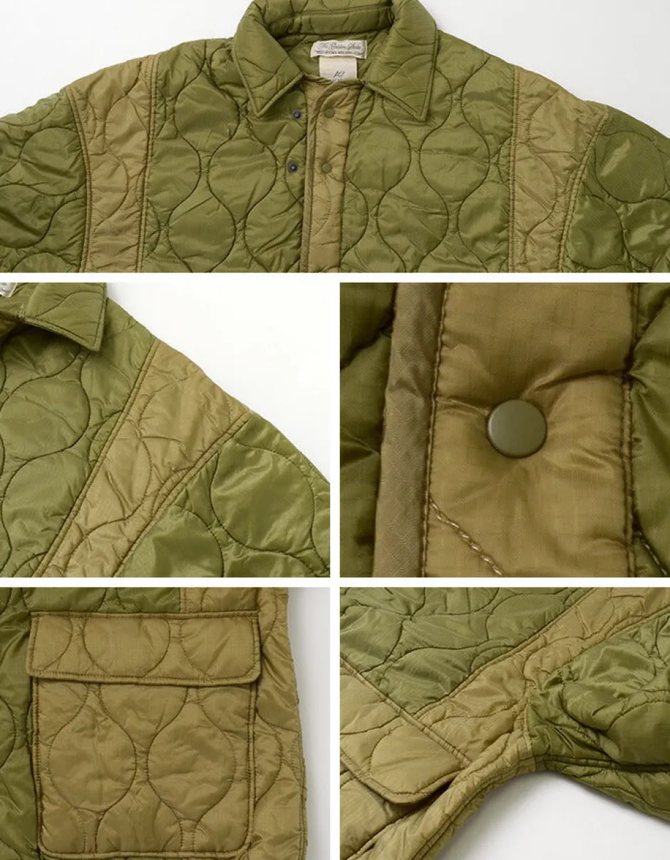 Jackets^REMI RELIEF / Military Ripstop Short Sleeve Quilted Shirt Jacket