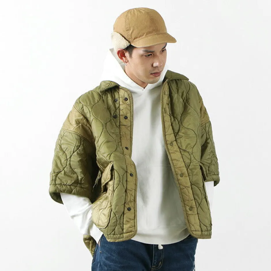 Jackets^REMI RELIEF / Military Ripstop Short Sleeve Quilted Shirt Jacket