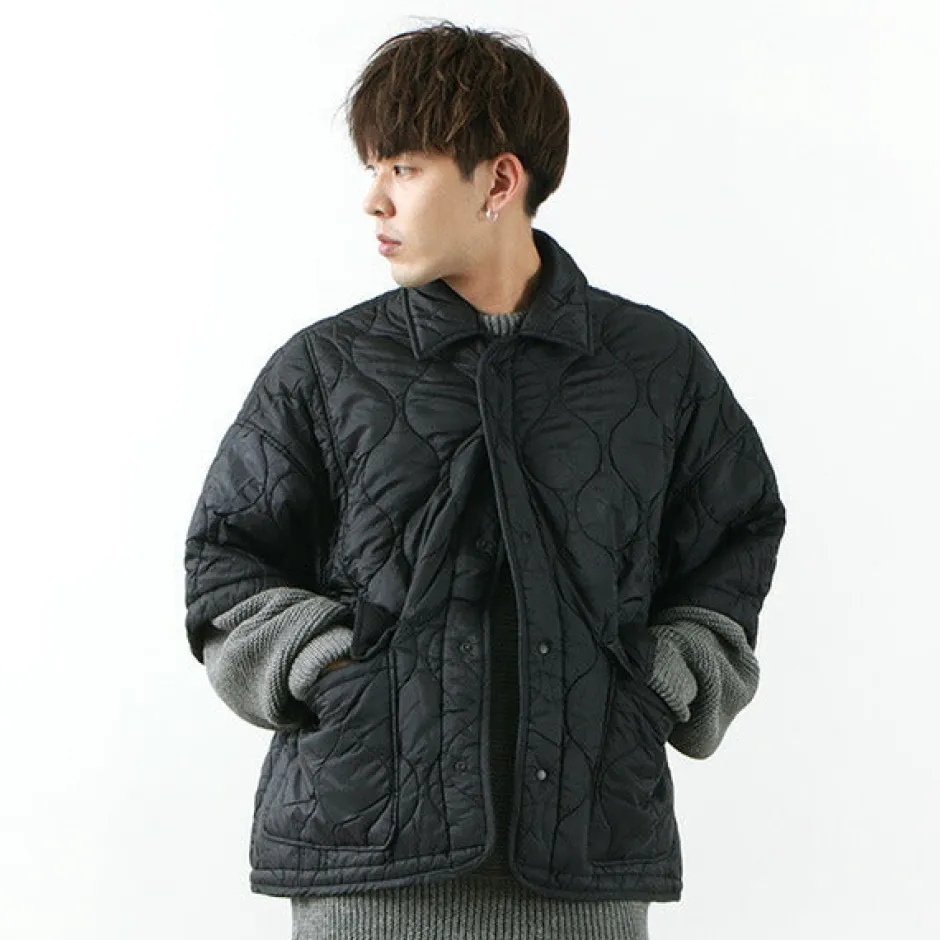 Jackets^REMI RELIEF / Military Ripstop Short Sleeve Quilted Shirt Jacket