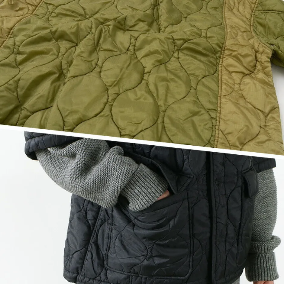 Jackets^REMI RELIEF / Military Ripstop Short Sleeve Quilted Shirt Jacket