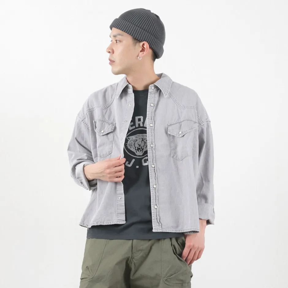 Shirts^REMI RELIEF / SHORT DENIM WESTERN SHIRT