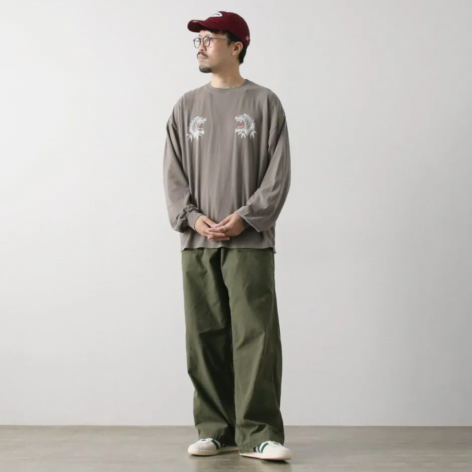 T-Shirts^REMI RELIEF / Special Order HARD Special Processing 20 Jersey Long Sleeve T-Shirt (Tiger Pattern)