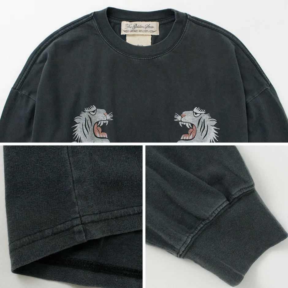 T-Shirts^REMI RELIEF / Special Order HARD Special Processing 20 Jersey Long Sleeve T-Shirt (Tiger Pattern)