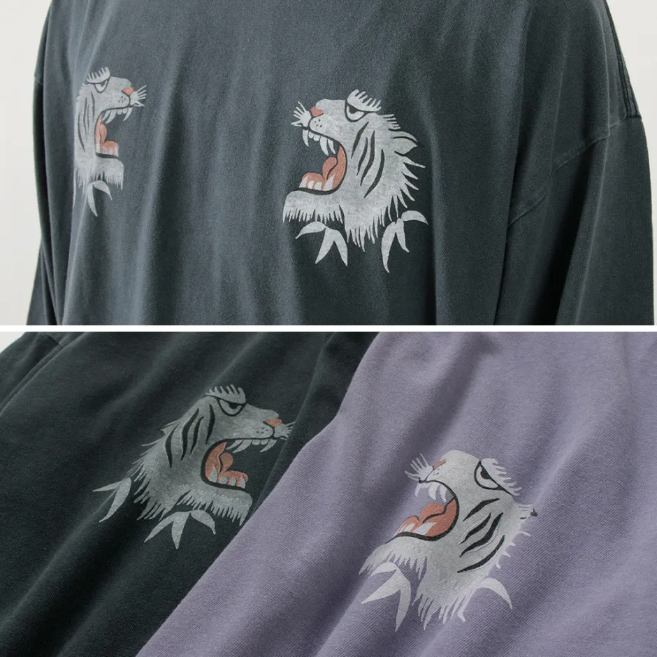 T-Shirts^REMI RELIEF / Special Order HARD Special Processing 20 Jersey Long Sleeve T-Shirt (Tiger Pattern)