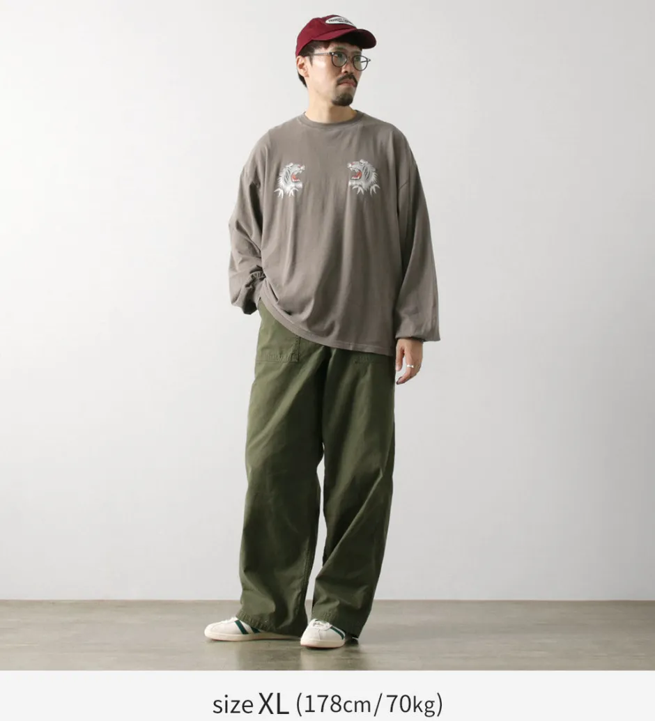 T-Shirts^REMI RELIEF / Special Order HARD Special Processing 20 Jersey Long Sleeve T-Shirt (Tiger Pattern)