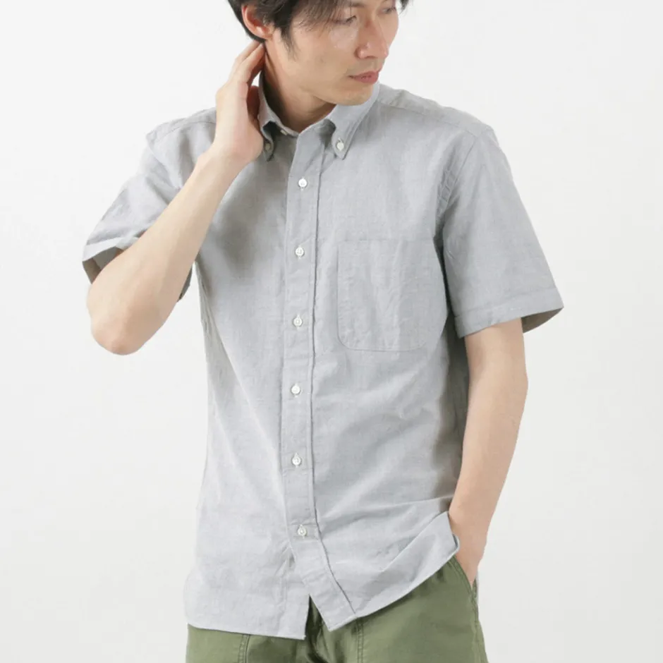 Shirts^ROCOCO / Premium Oxford Short Sleeve Button Down Shirt