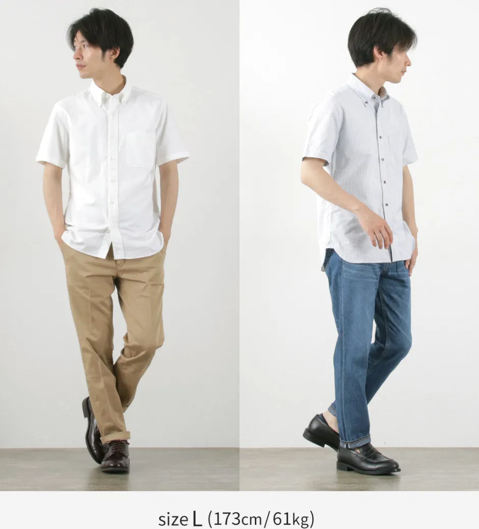 Shirts^ROCOCO / Premium Oxford Short Sleeve Button Down Shirt