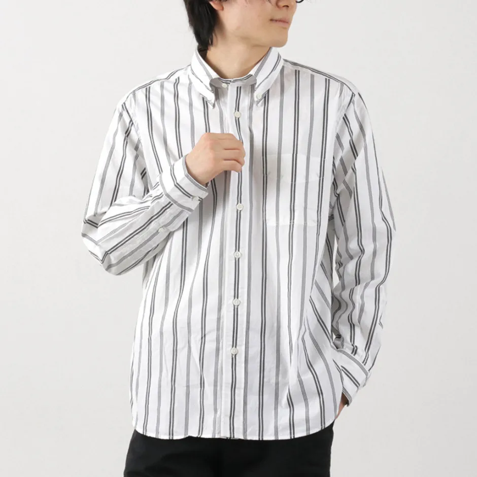 Shirts^ROCOCO / Random Stripe Button Down Shirt Classic Fit