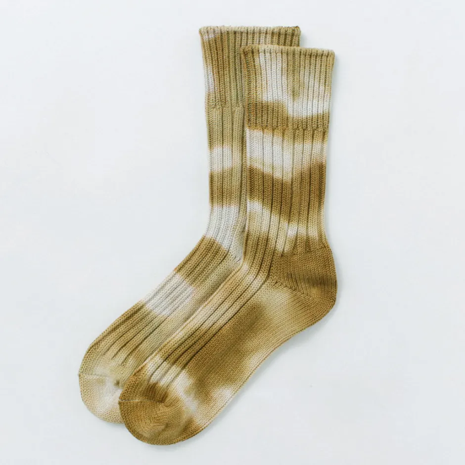 Socks^ROTOTO / Chunky rib crew socks Tie-dye