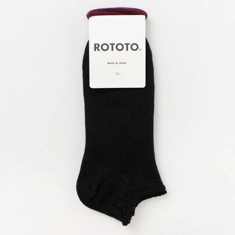 Socks^ROTOTO / Linen Cotton Rib Socks Short