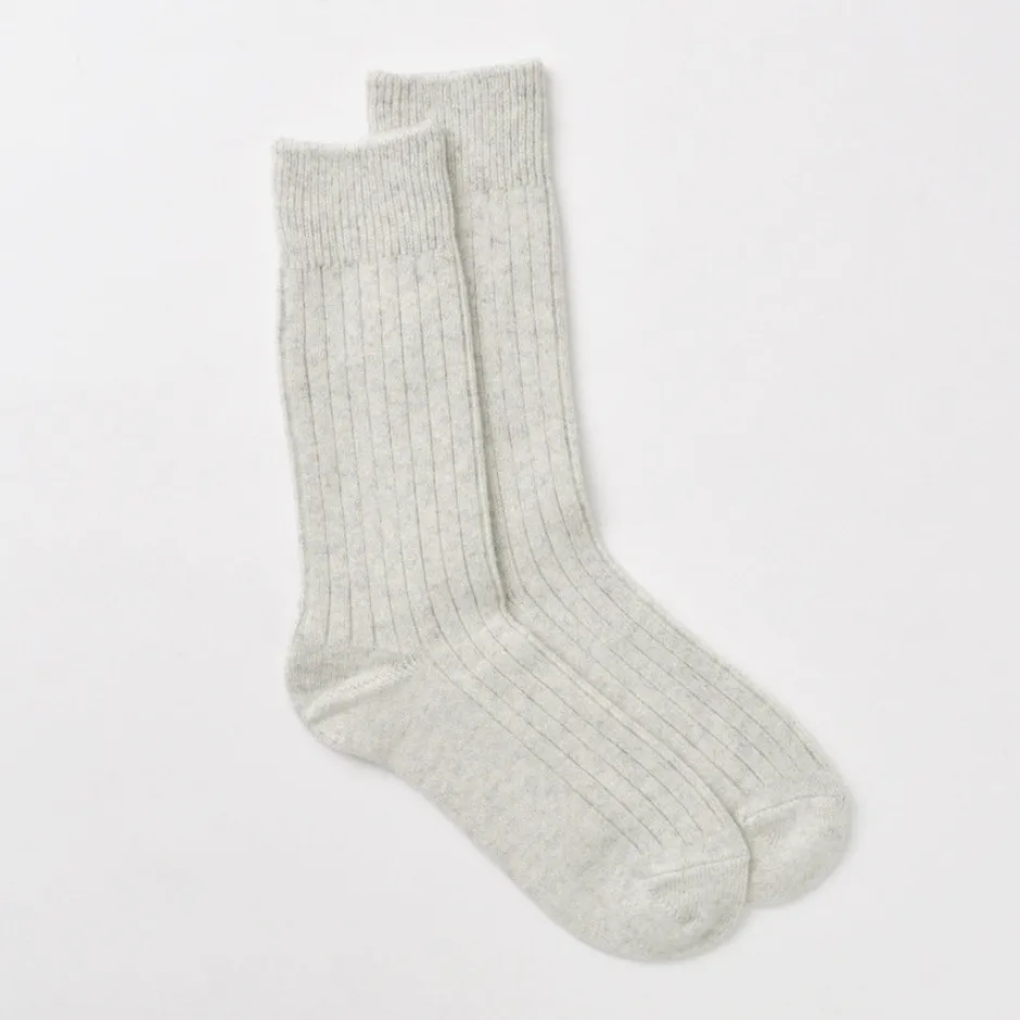 Socks^ROTOTO / R1327 Cotton wool ribbed crew socks