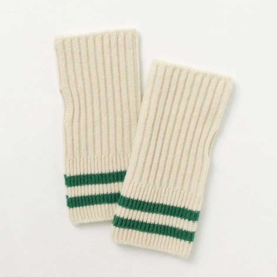 Gloves^ROTOTO / Striped Seamless Hand Warmer Merino Lamb Wool