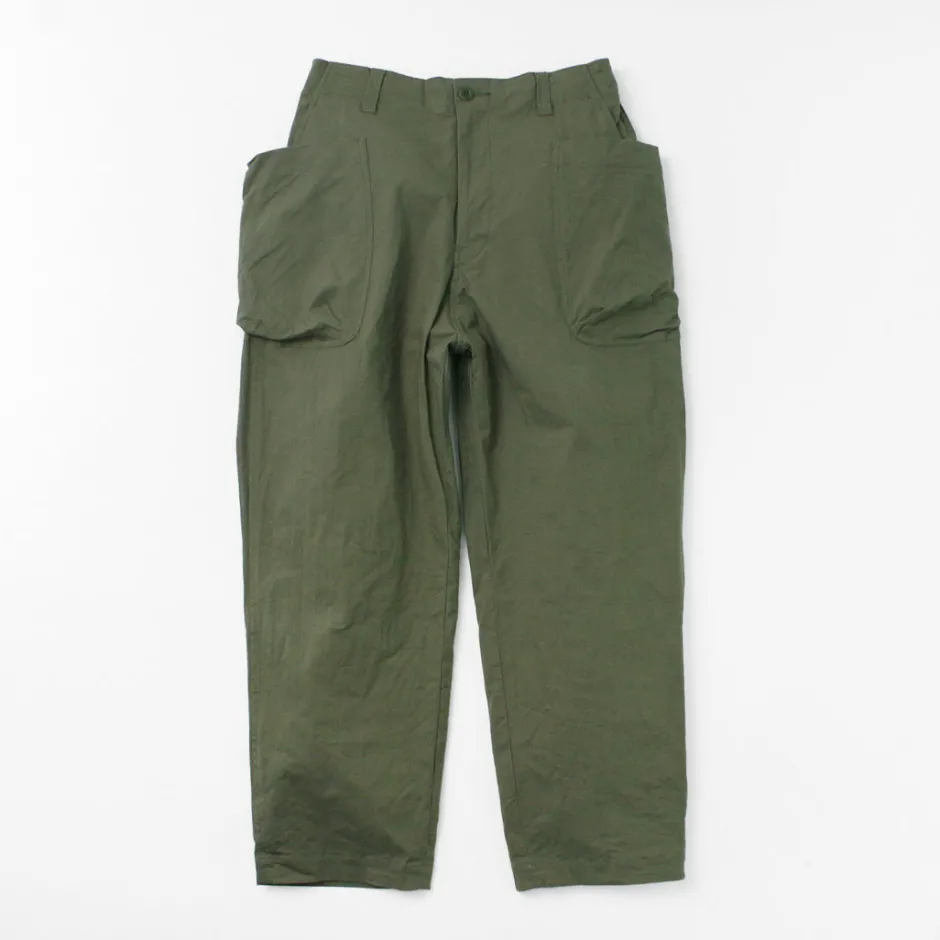 Work Pants & Chinos^SAGE DE CRET / Ripstop stretch peg top work pants olive