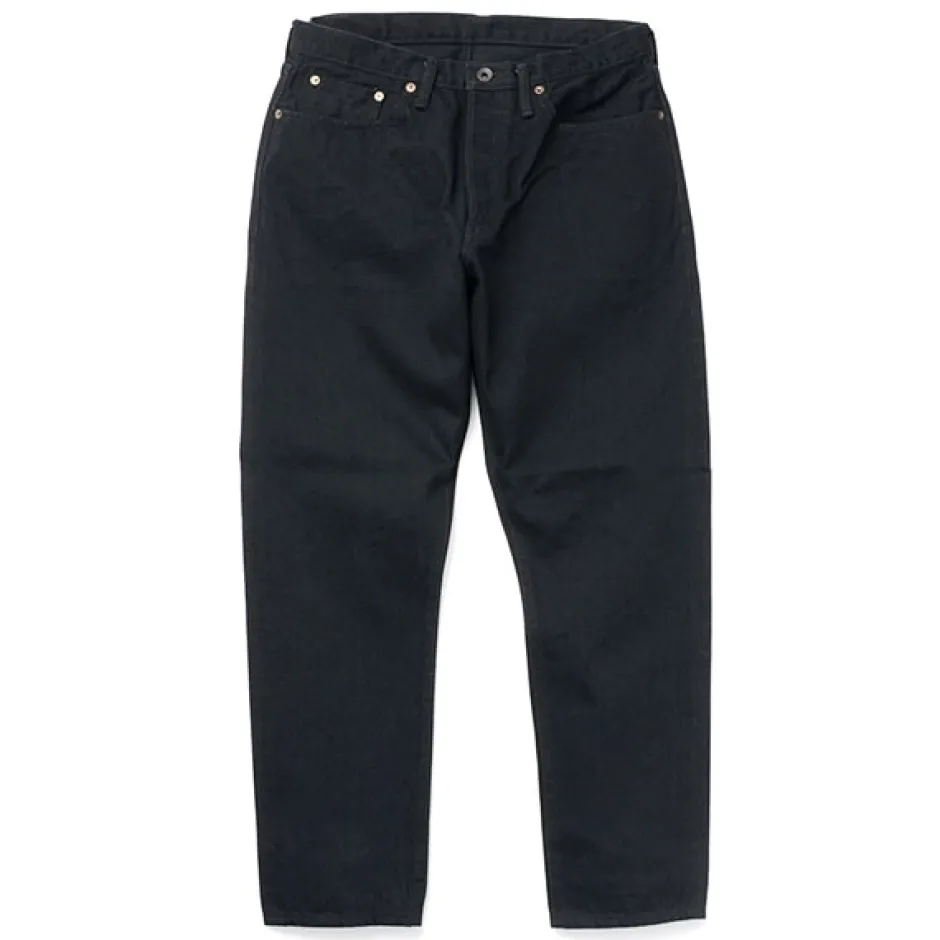 Jeans^SANCA / denim tapered 5P trousers black