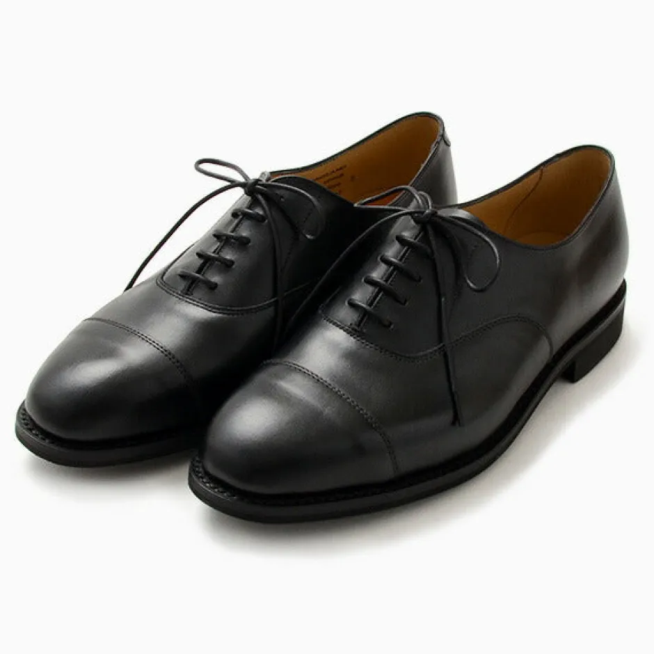 Leather Shoes & Boots^SANDERS / Cap Toe Oxford Leather Shoes - Exclusive Model black