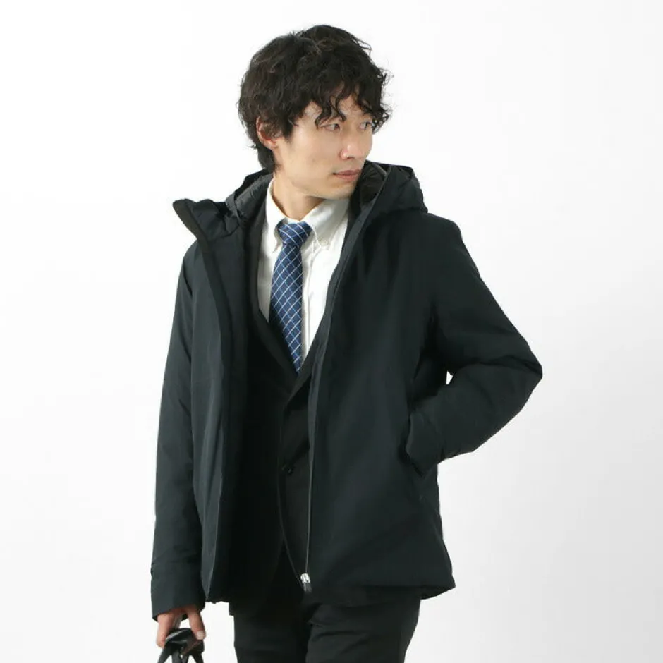 Down Wear^SAVE THE DUCK / ALVARO PRO-TECH Recycled Polyester Synthetic Down Hooded Jacket
