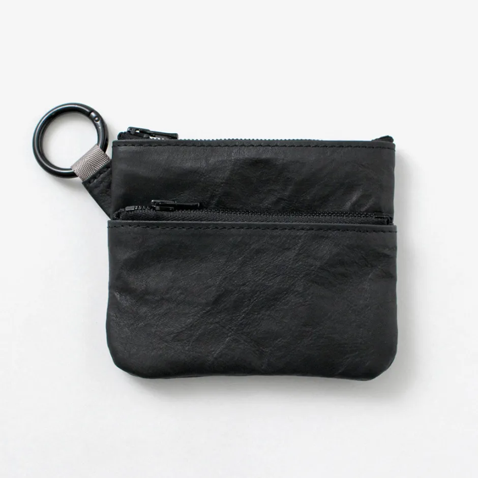 Other Bags^SENTI / Dyneema Leather Double Zipper Pouch