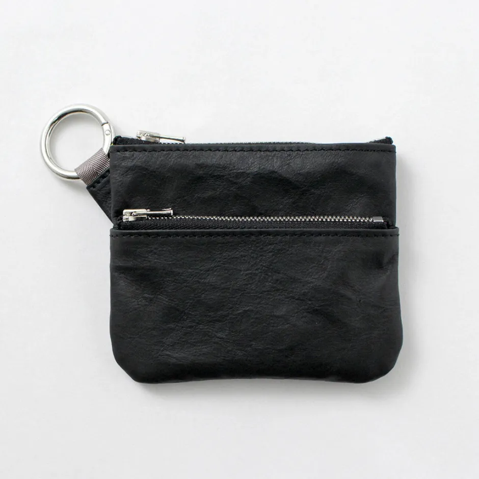 Other Bags^SENTI / Dyneema Leather Double Zipper Pouch