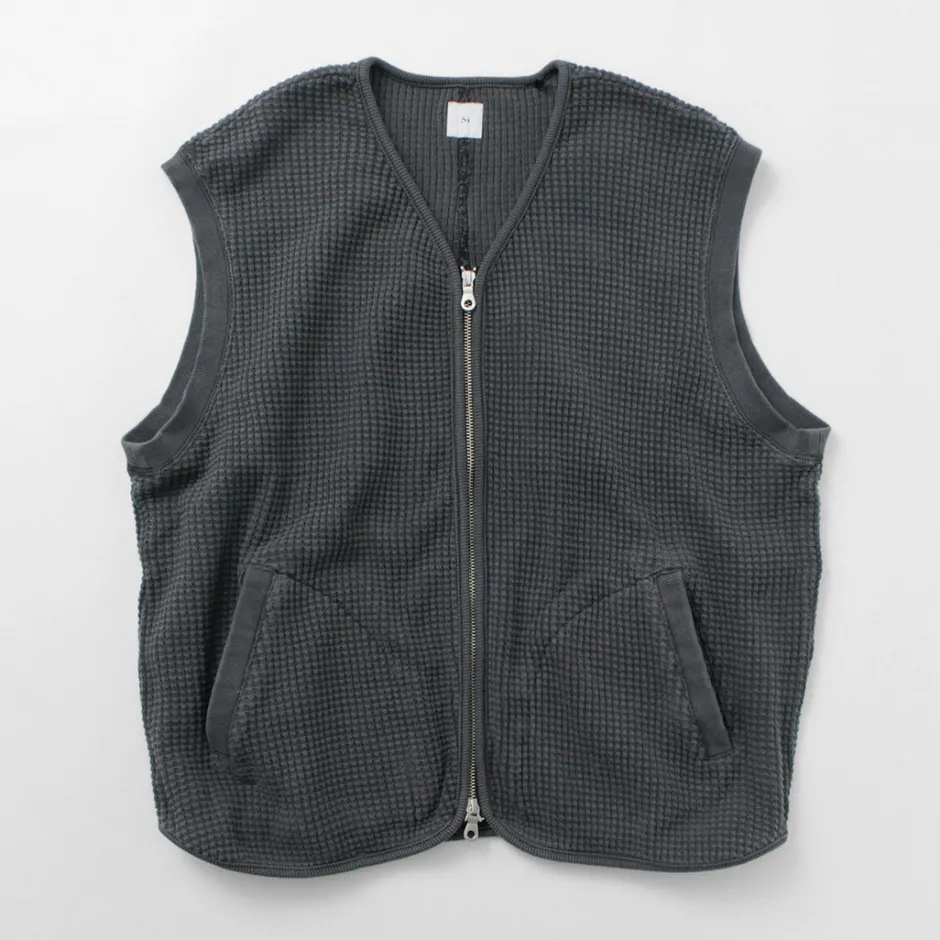 Sweatshirts^SI / Waffle Zip Vest