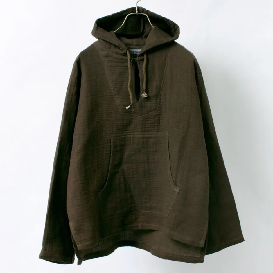 Sweatshirts^SLOW HANDS / Triple gauze Mexican parka