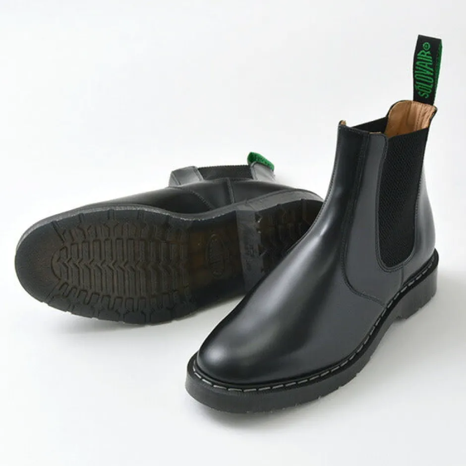 Leather Shoes & Boots^SOLOVAIR / THE DEALER BOOT Hi-SHINE black