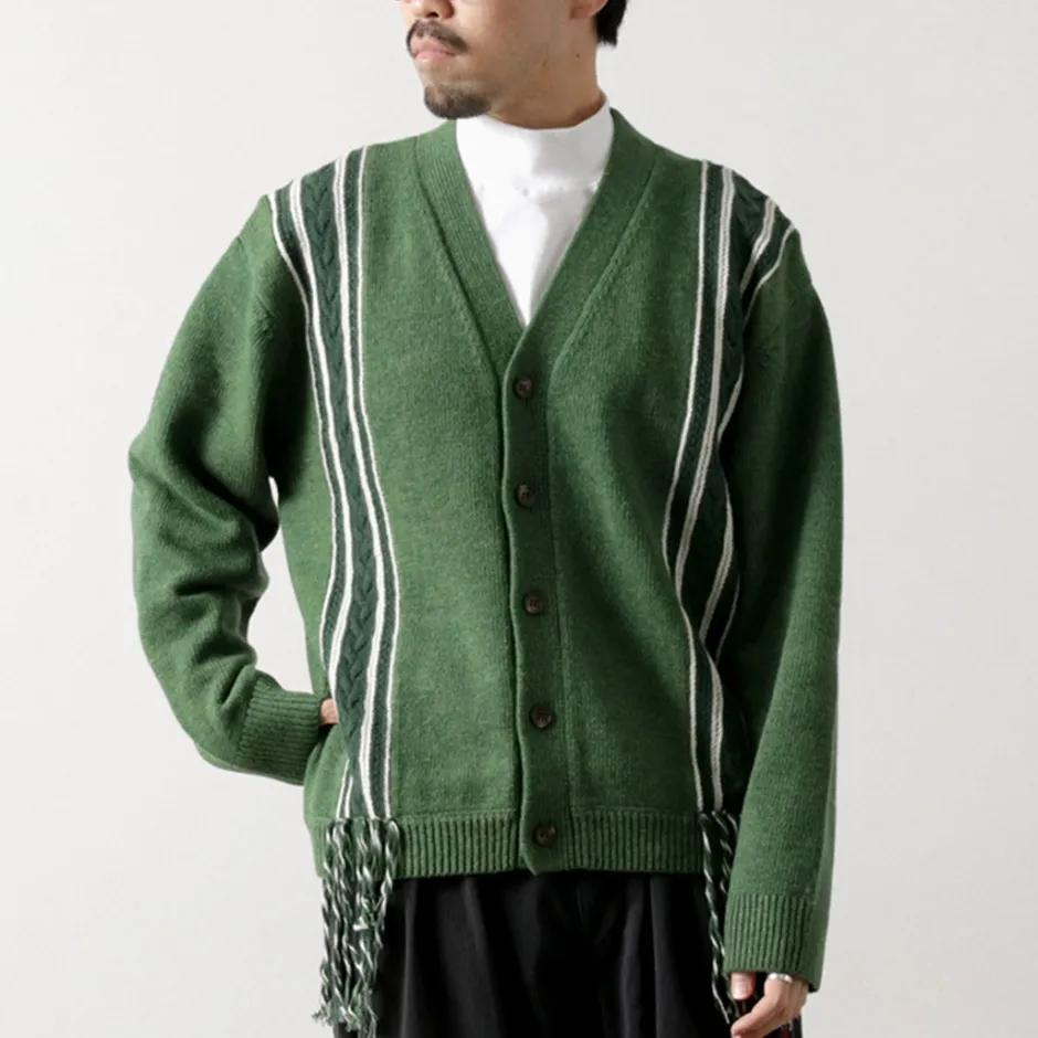 Knits^SON OF THE CHEESE / Fringe Knit Cardigan