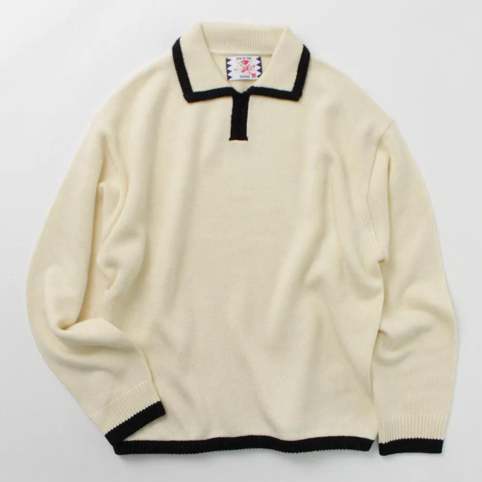 Knits^SON OF THE CHEESE / Line Polo Knit