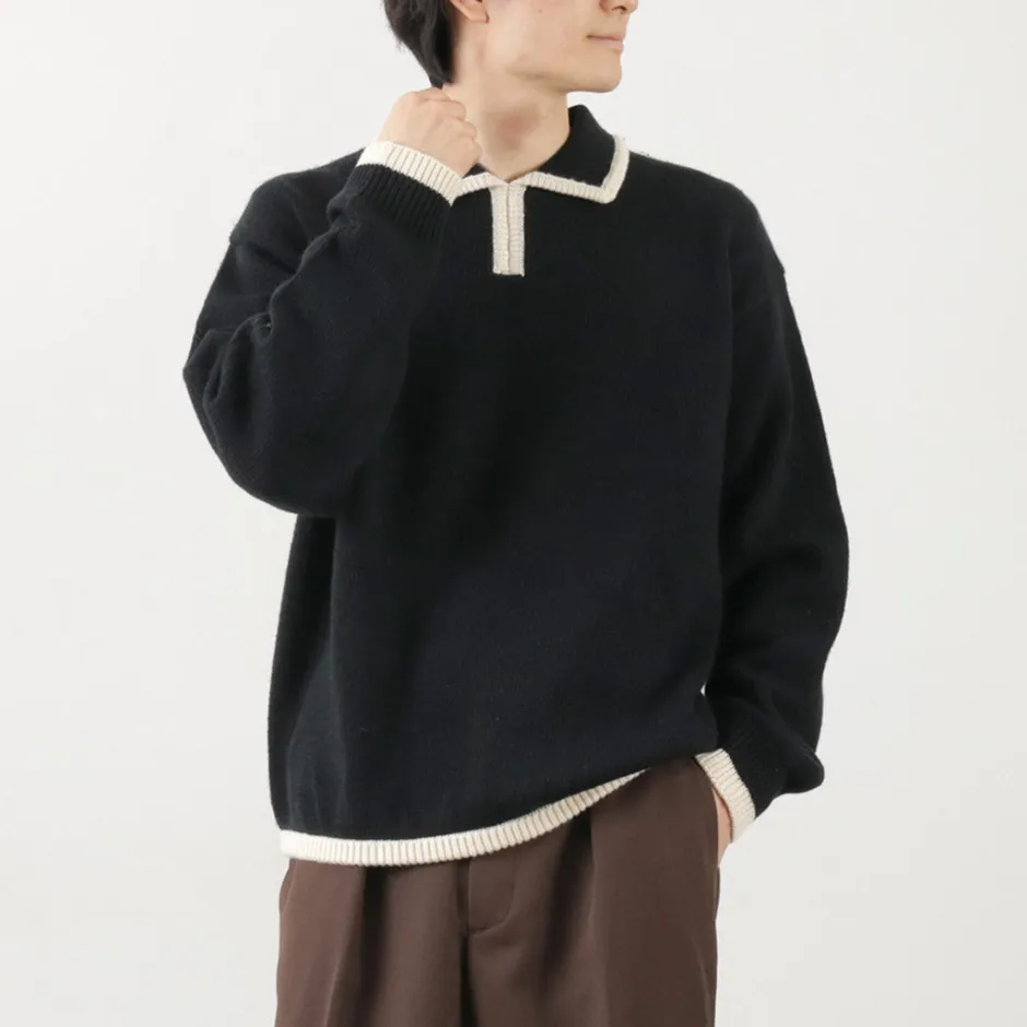 Knits^SON OF THE CHEESE / Line Polo Knit