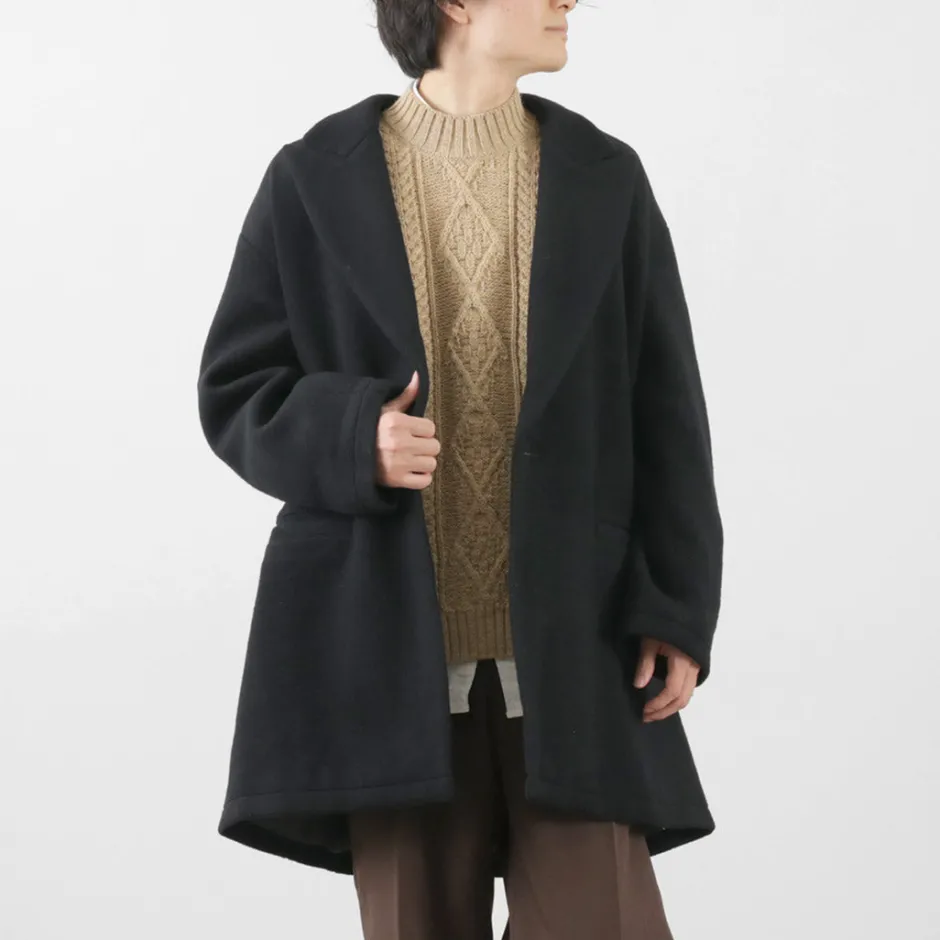 Coats^SON OF THE CHEESE / Wool Overcoat black