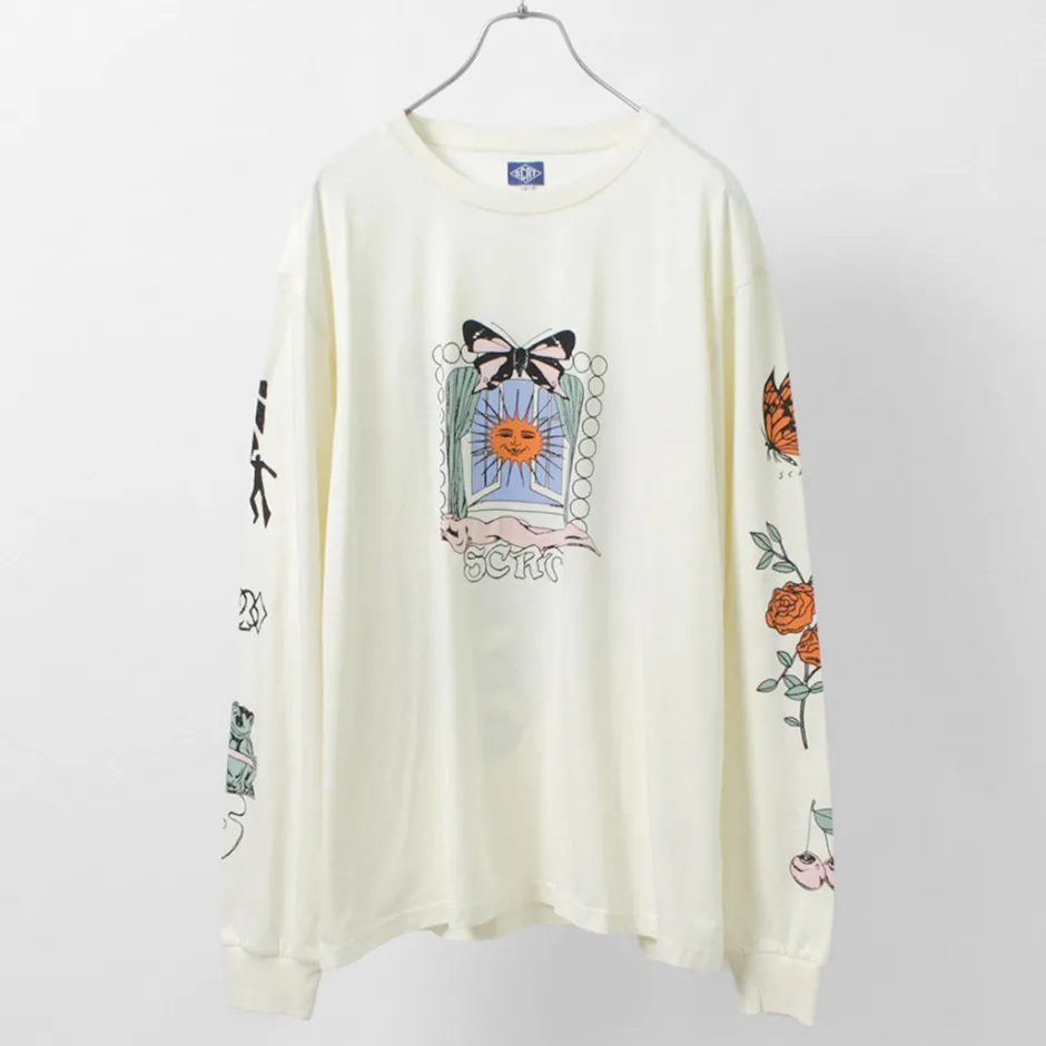 T-Shirts^STAY CREATIVE Co. / Window Long Sleeve T-Shirt beige