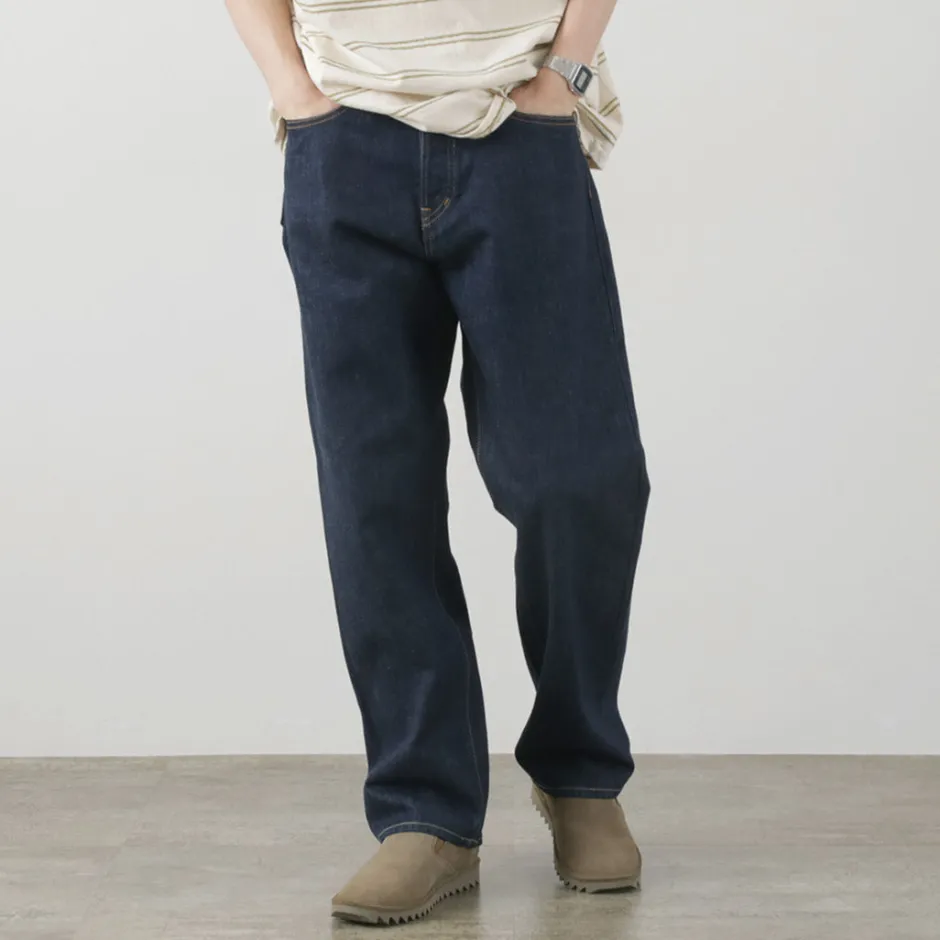 Trousers^THE BLUEST OVERALLS / Big Silhouette Denim Pants indigo