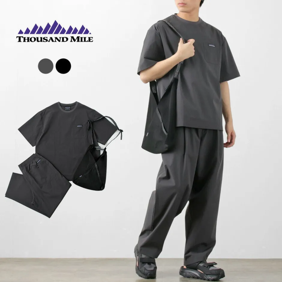 T-Shirts^THOUSAND MILE / Short Sleeve T-Shirt and Long Pants Set