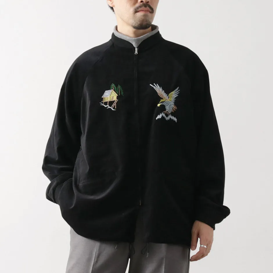 Jackets^THRIFTY LOOK / Reversible Souvenir Alaska Jacket black