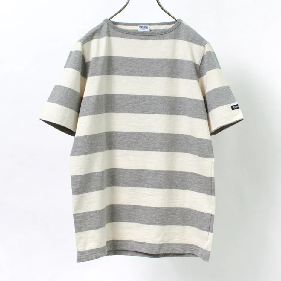 T-Shirts^TIEASY / HDCS Boat neck S/S wide stripe basque shirt