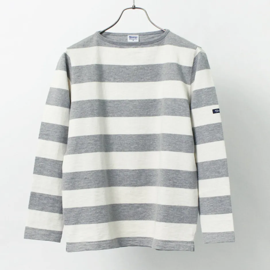 T-Shirts^TIEASY / HDCS Boat neck wide stripe basque shirt