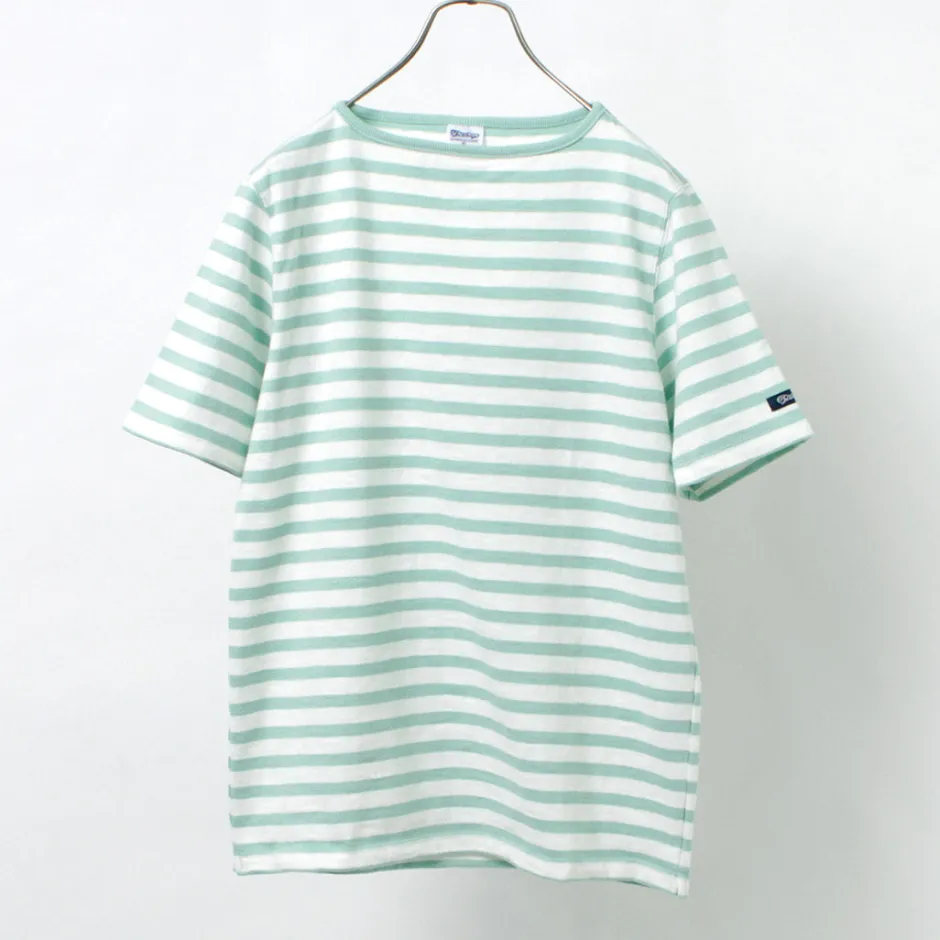 T-Shirts^TIEASY / HDCS Boatneck Short Sleeve Striped Basque Shirt